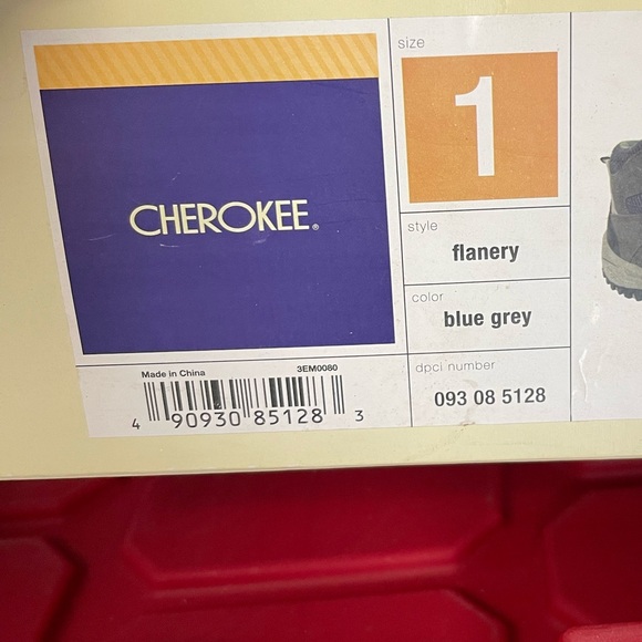 Cherokee Kids High-Top Boots - Gray and Blue - Picture 2 of 9